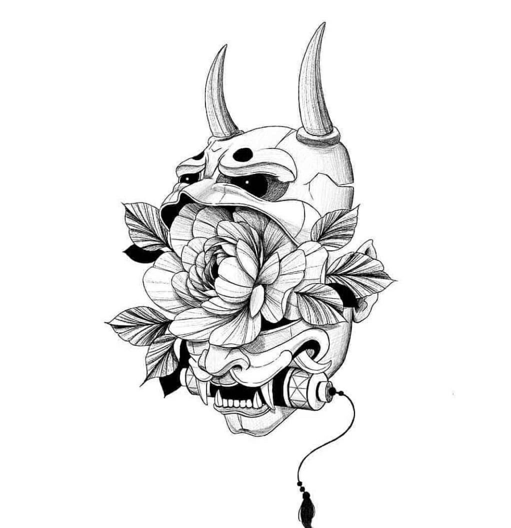 Тату якорь на шее