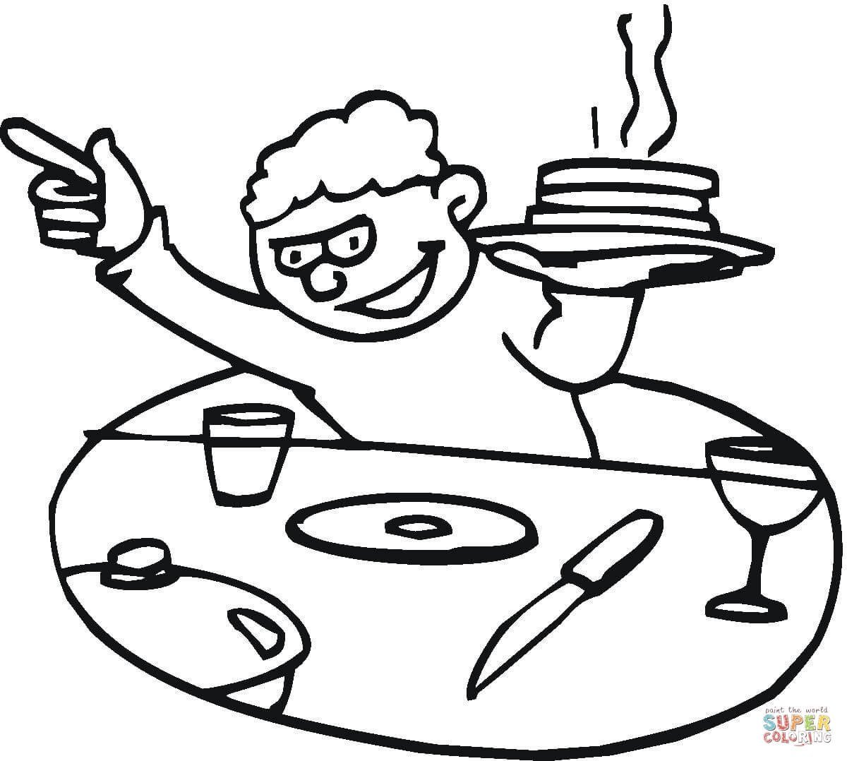 Блины раскраска для детей