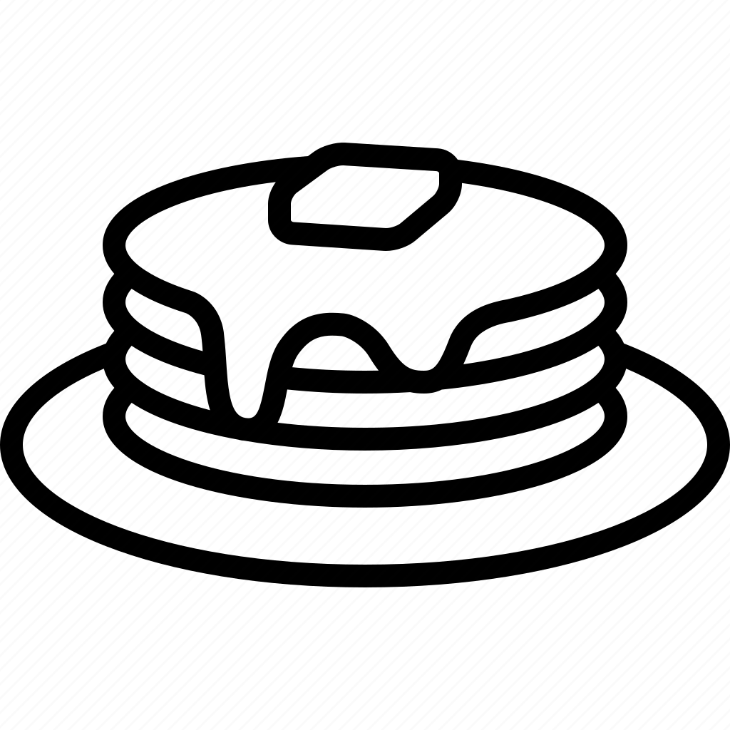 Раскраска блинчики с ягодами