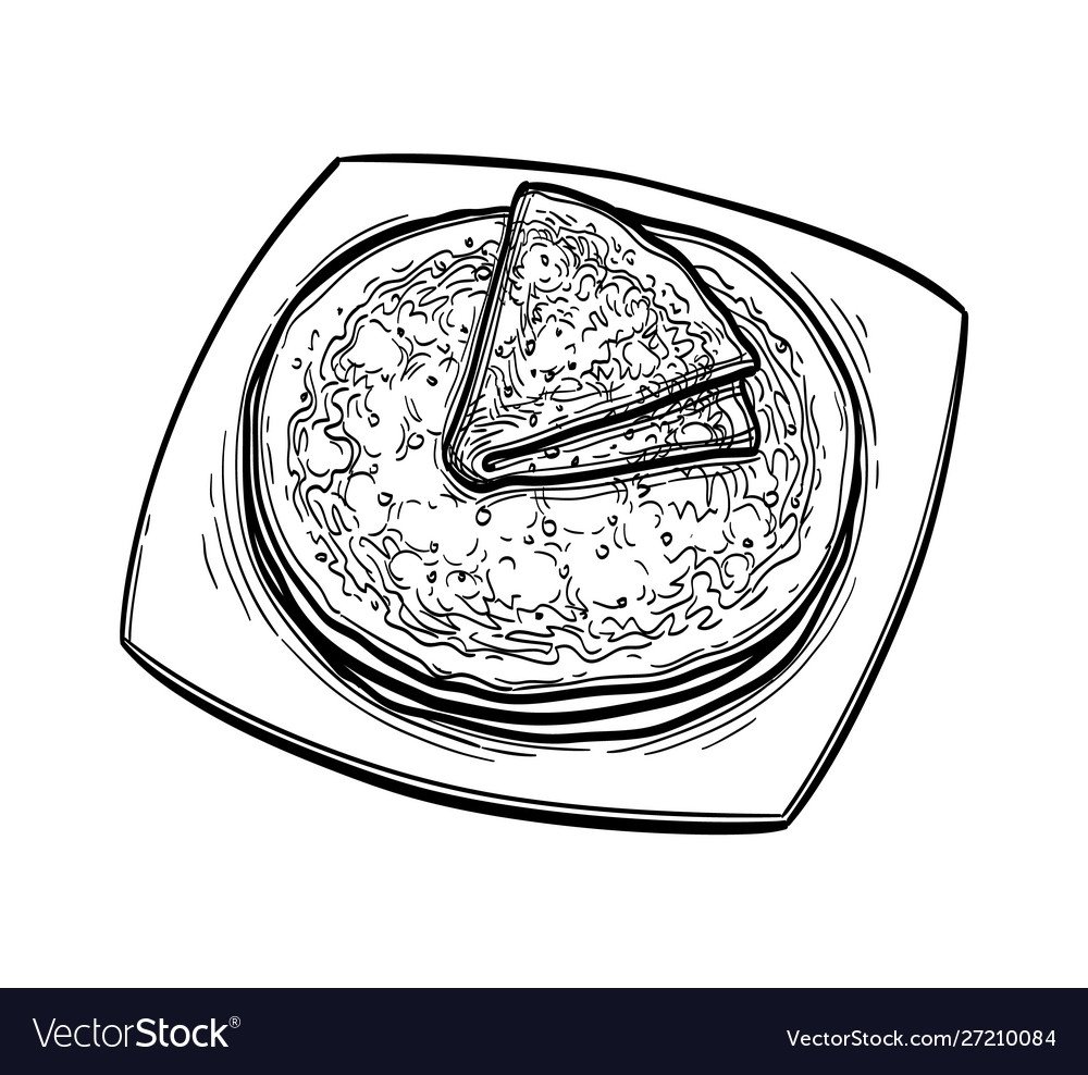 Блины раскраска для детей