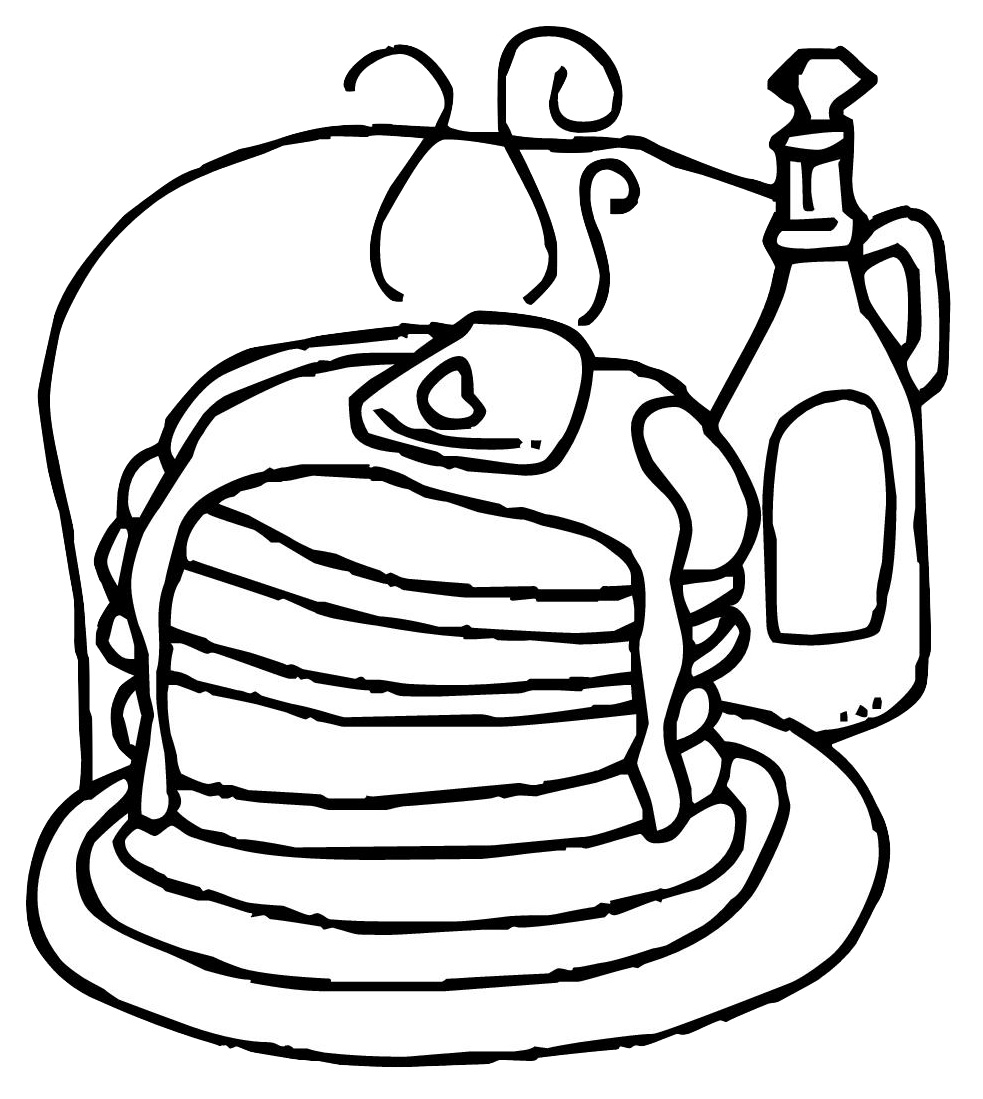 Блины рисунок карандашом для детей