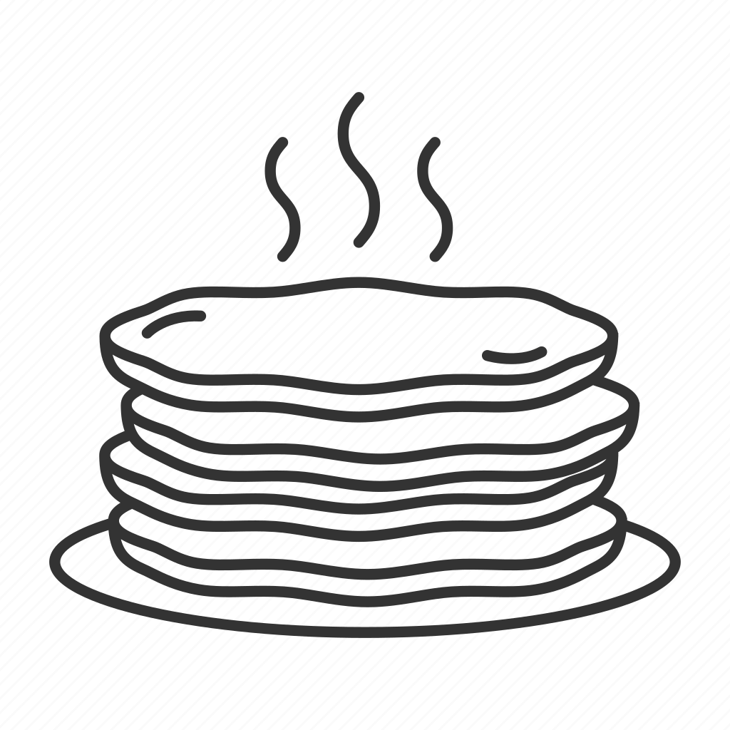 Блины рисунок для детей