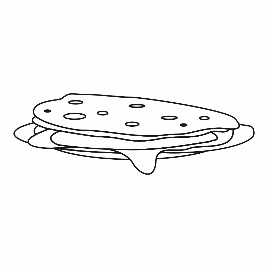 Раскраска блины на Масленицу