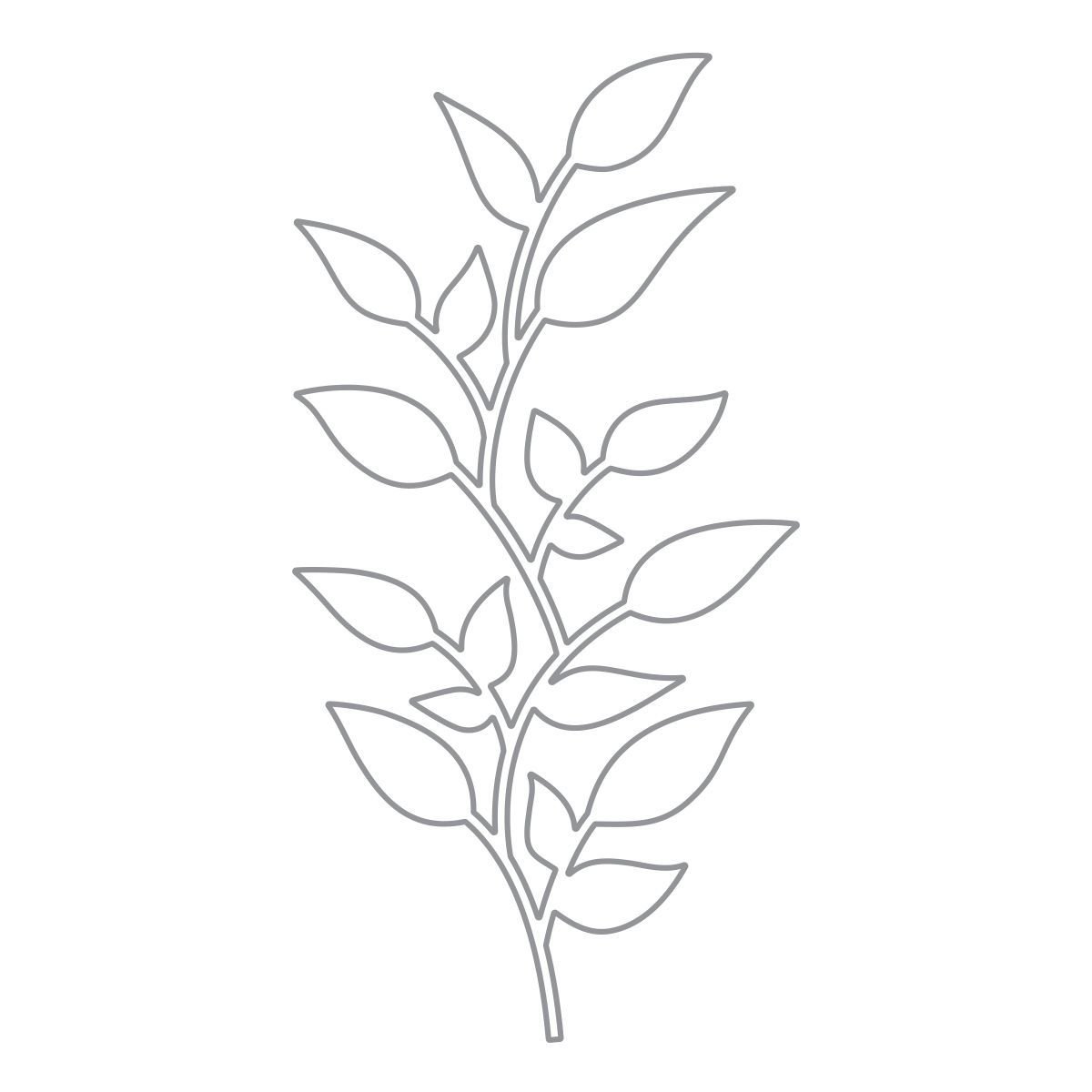 Трафареты веточки