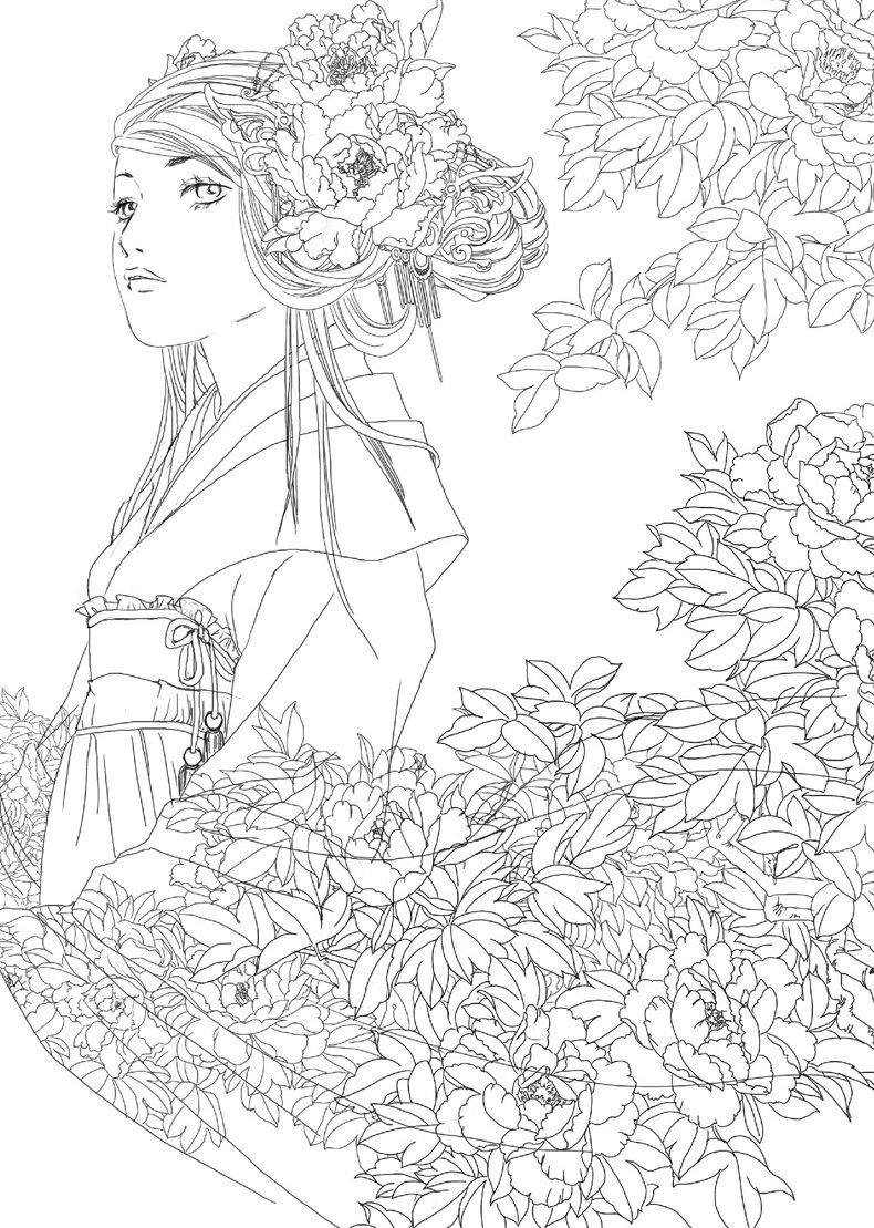 Буддийский монастырь в Японии рисунок