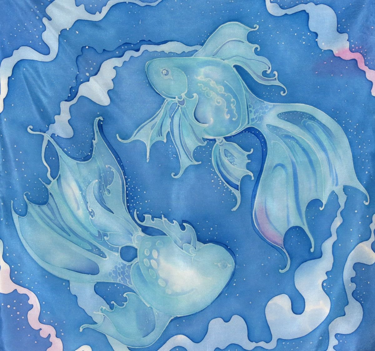 Батик рыбки холодный