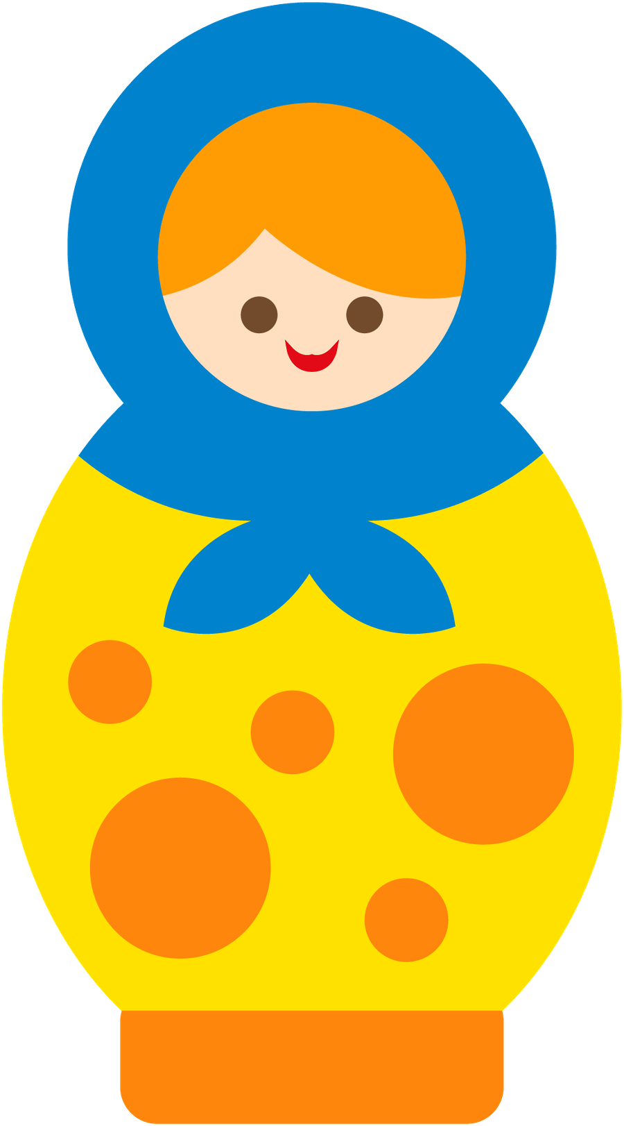 Трафарет матрешки для аппликации - 80 фото