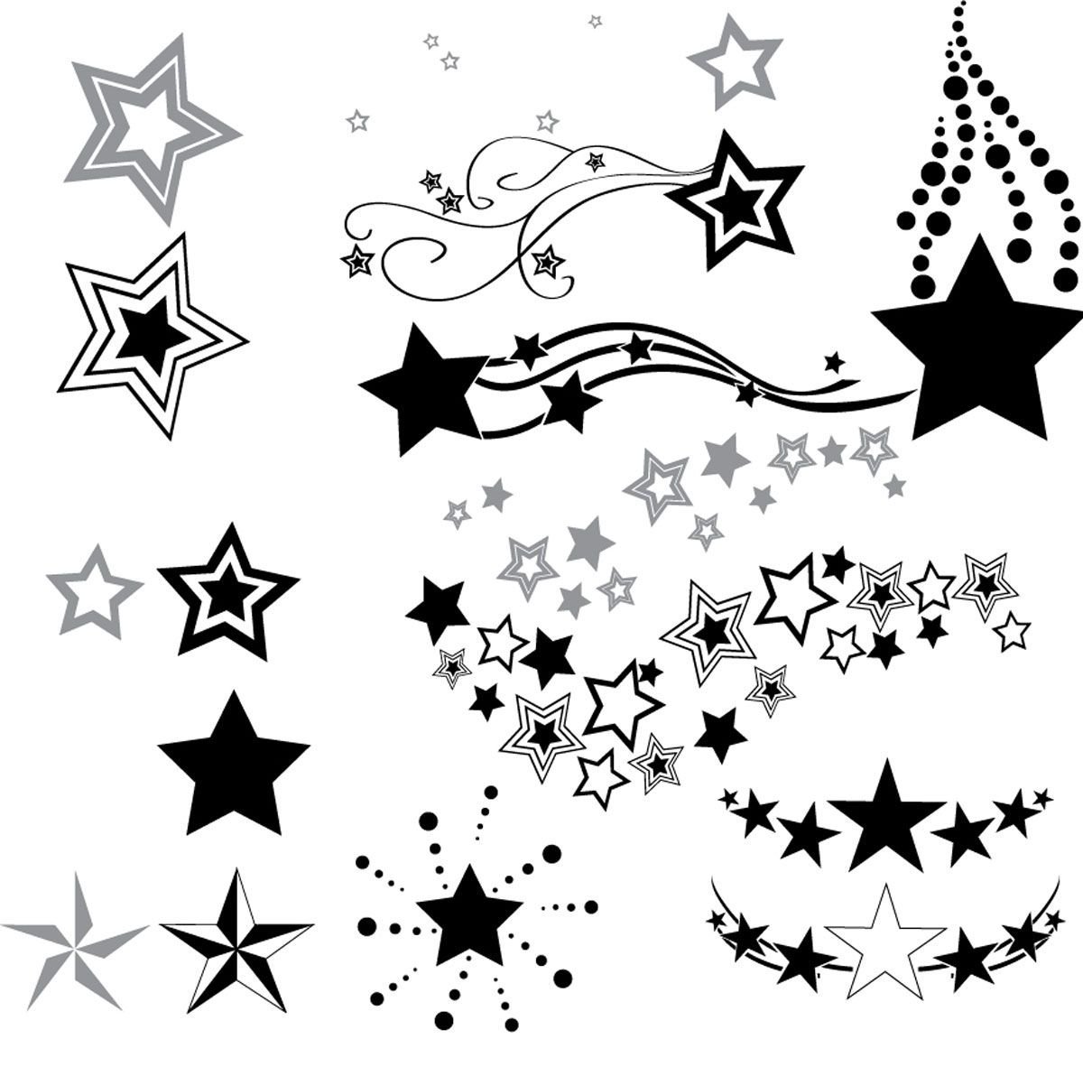 Тату звездочки эскизы