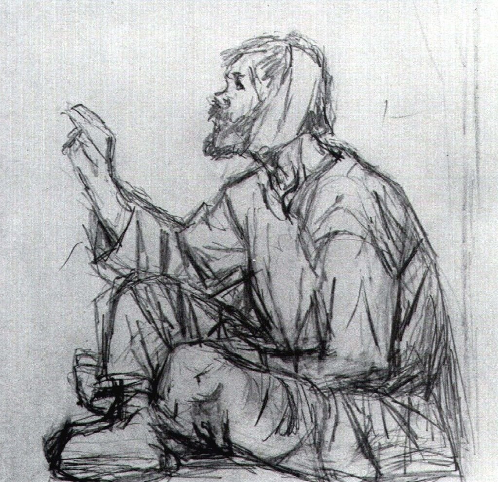 Суриков Боярыня Морозова юродивый