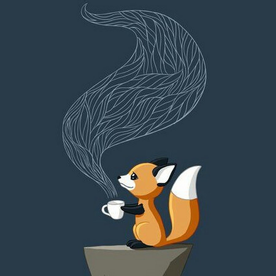 Кот и лиса рисунок