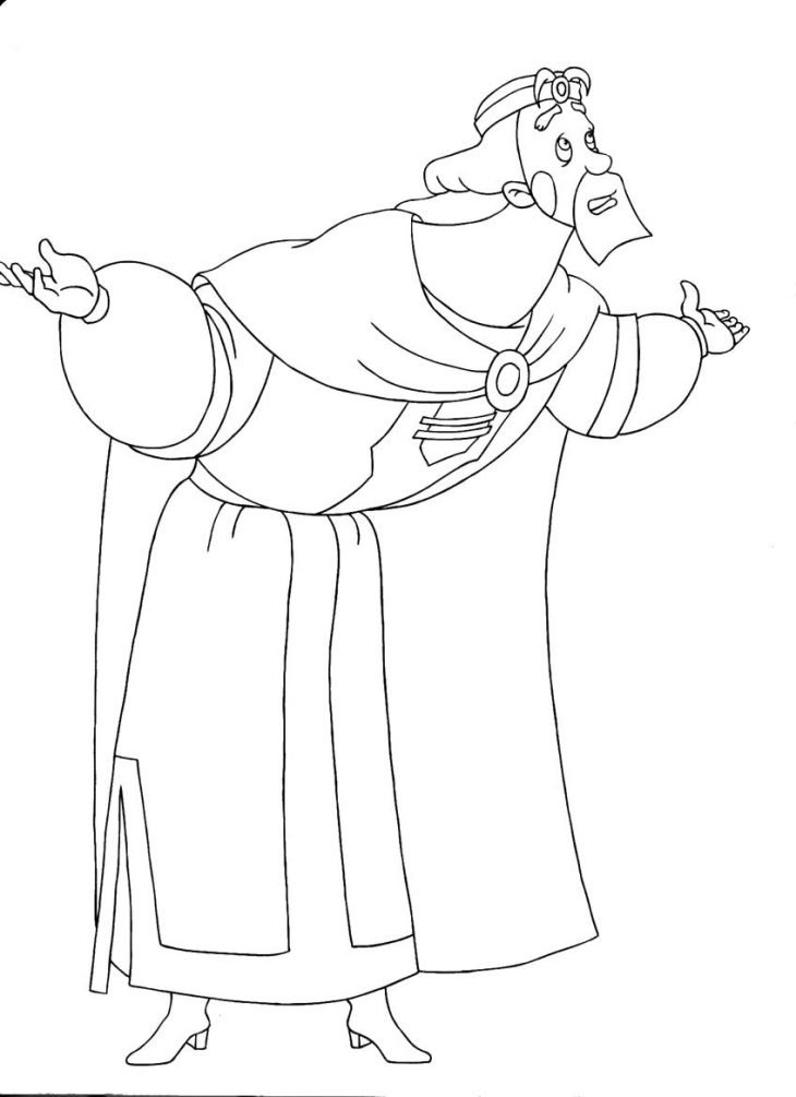 Раскраски для детей три богатыря Добрыня