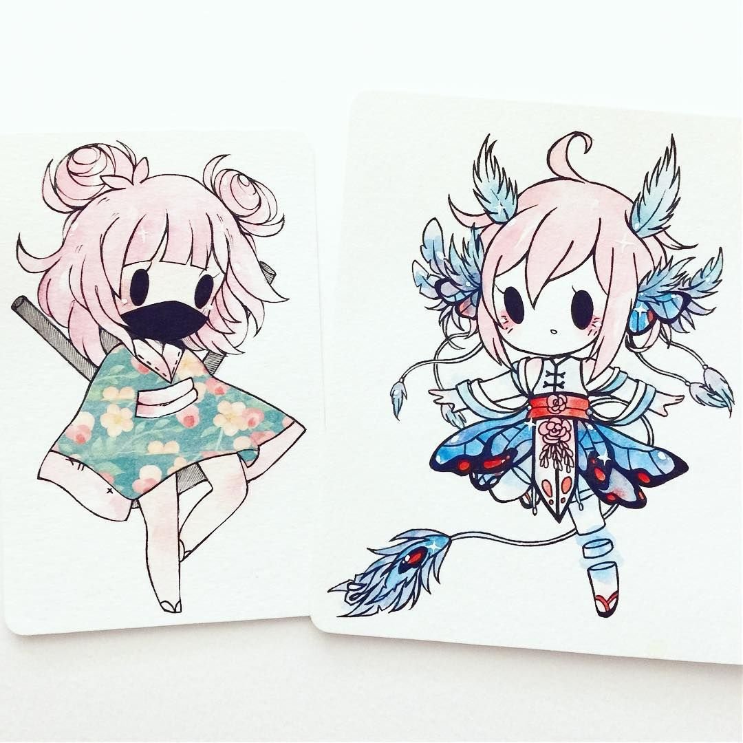 Чиби для срисовки легкие