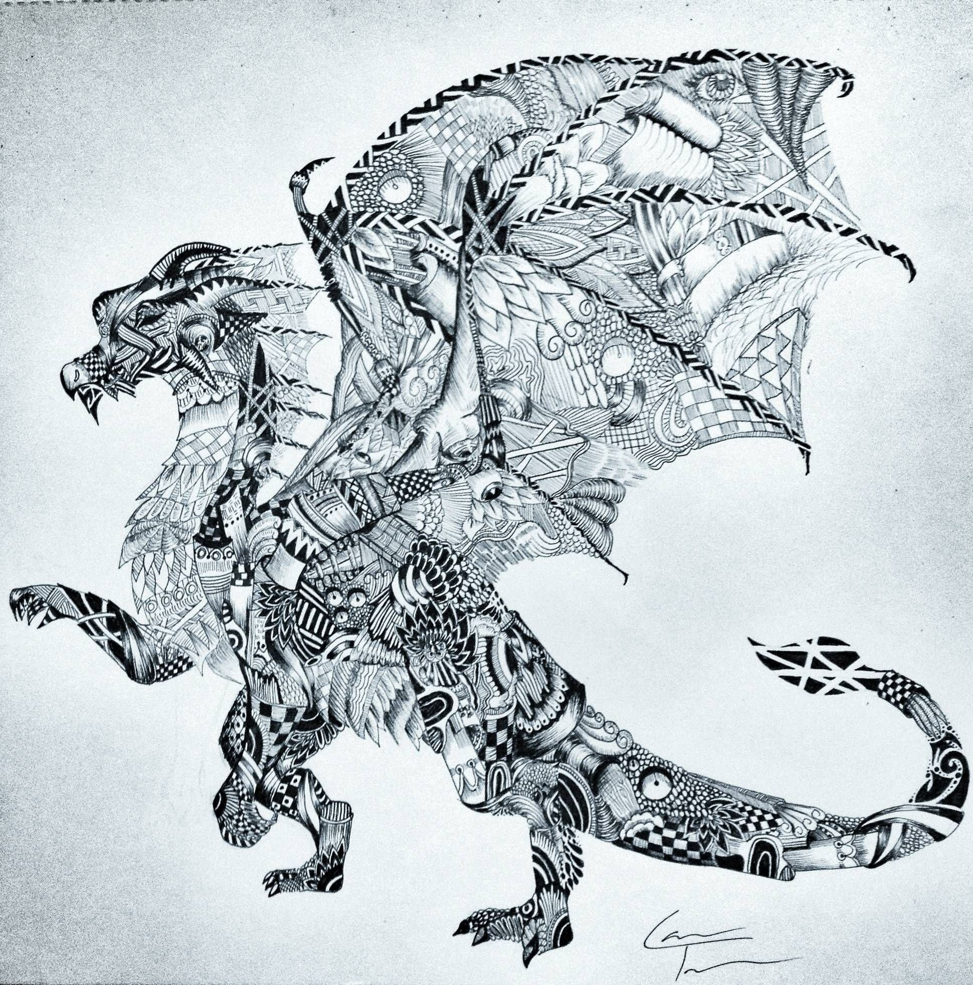 Dragon graphics. Стилизованное изображение дракона. Стилизованный дракон. Дракон гелевой ручкой. Раскраски драконы сложные.