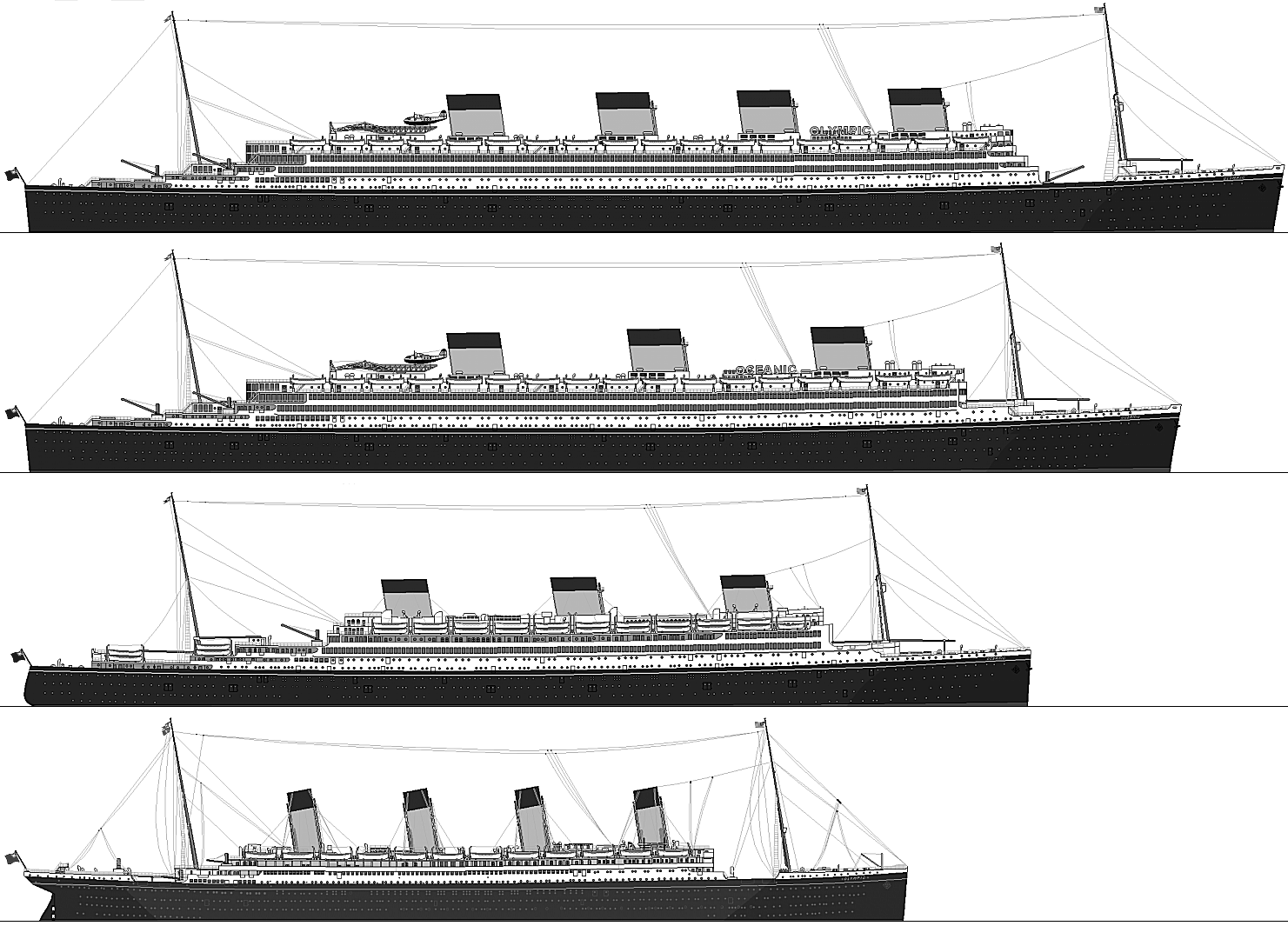 Размер парохода. Корабли Титаник Британик и Олимпик. Британик Титаник Олимпик модели. Олимпик Титаник Британик Лузитания Гигантик. Титаник Британик и Олимпик чертежи.