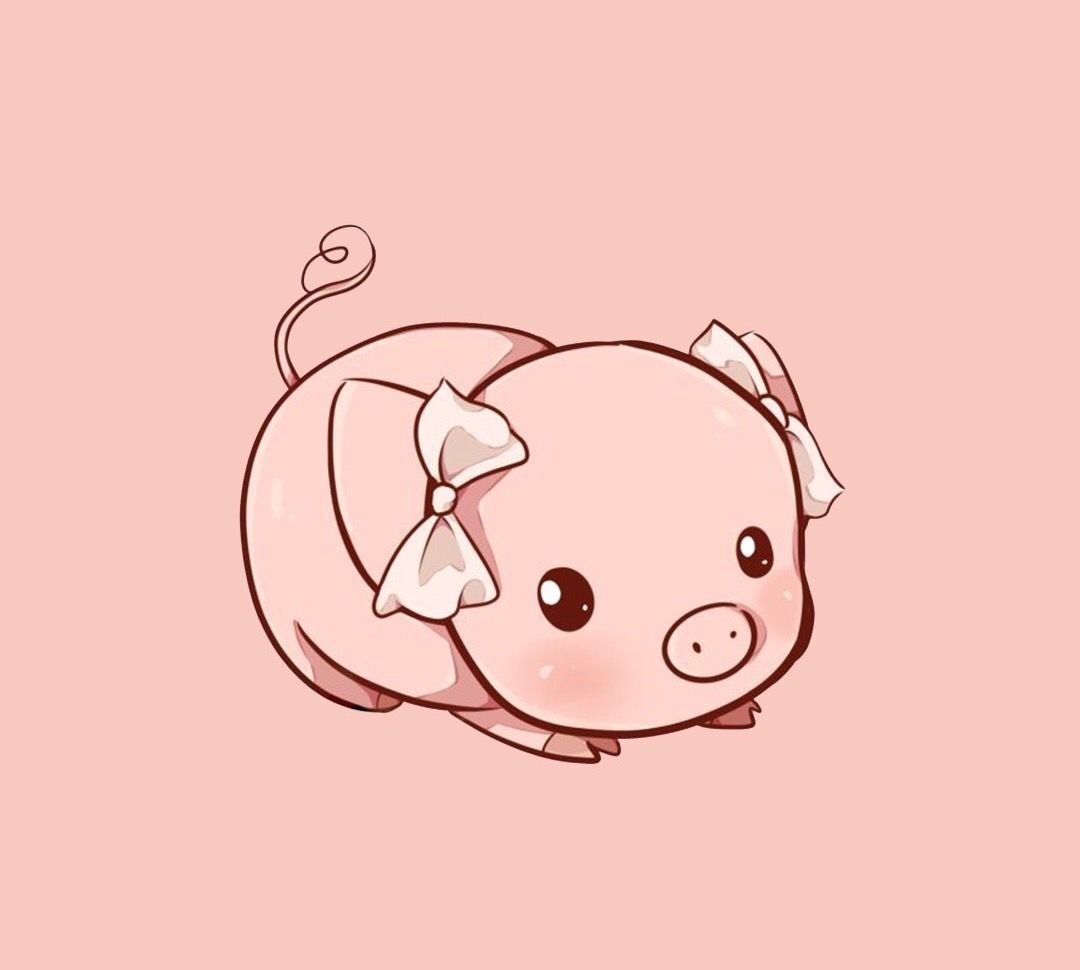 Милая свинка рисунок