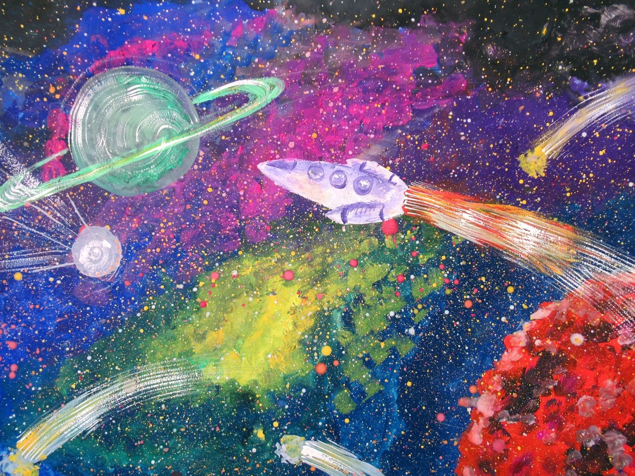 Удивительный космос рисунок. Рисование космос. Космос глазами детей. Рисунок на тему космос. Космические дали.