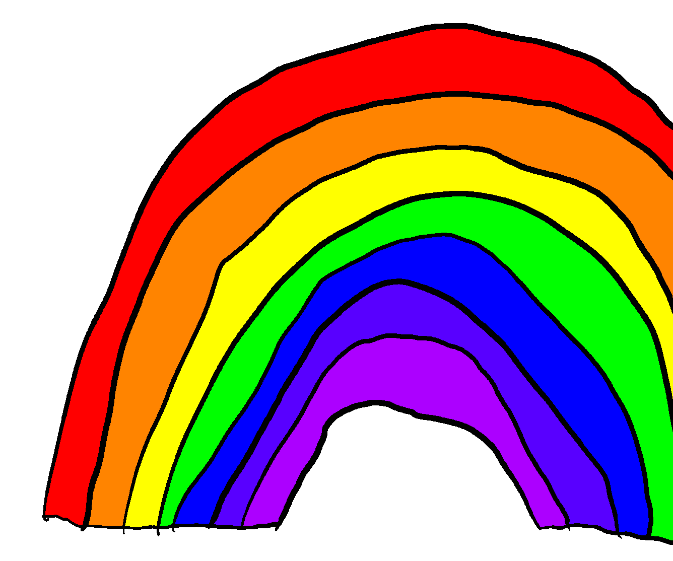 Радуга рисунки для срисовки радуга