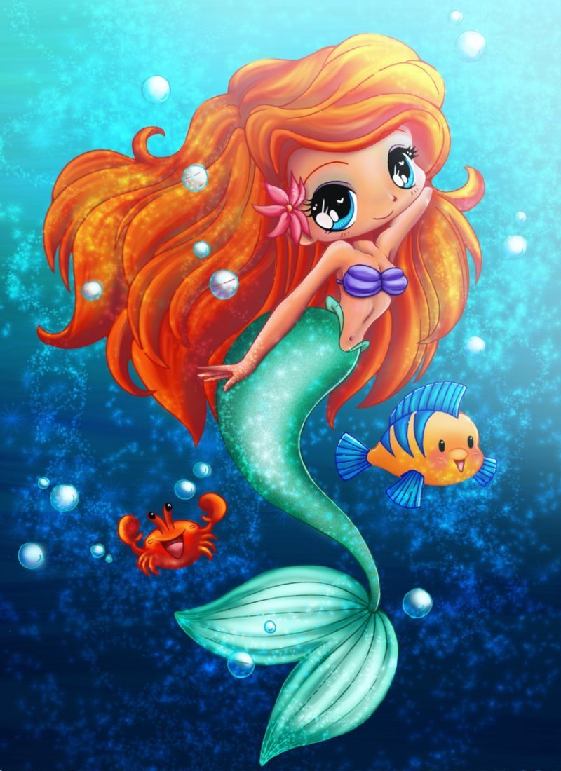 Русалка рисунок