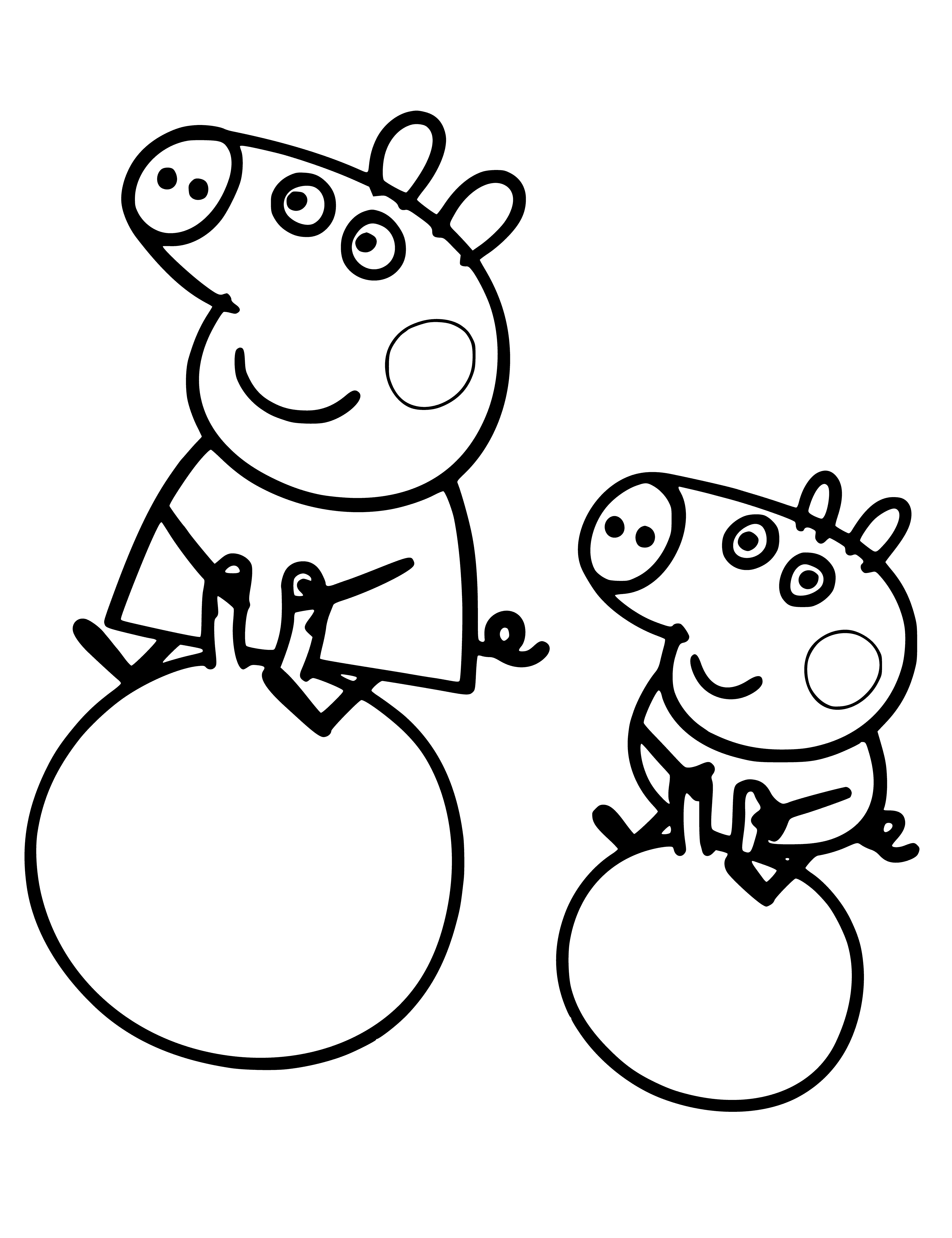 4 пепа. Свинка Пеппа и Джордж раскраска. Раскраски для детей 3-4 лет Свинка Пеппа. Разукрашка Свинка Пеппа для 3 лет.