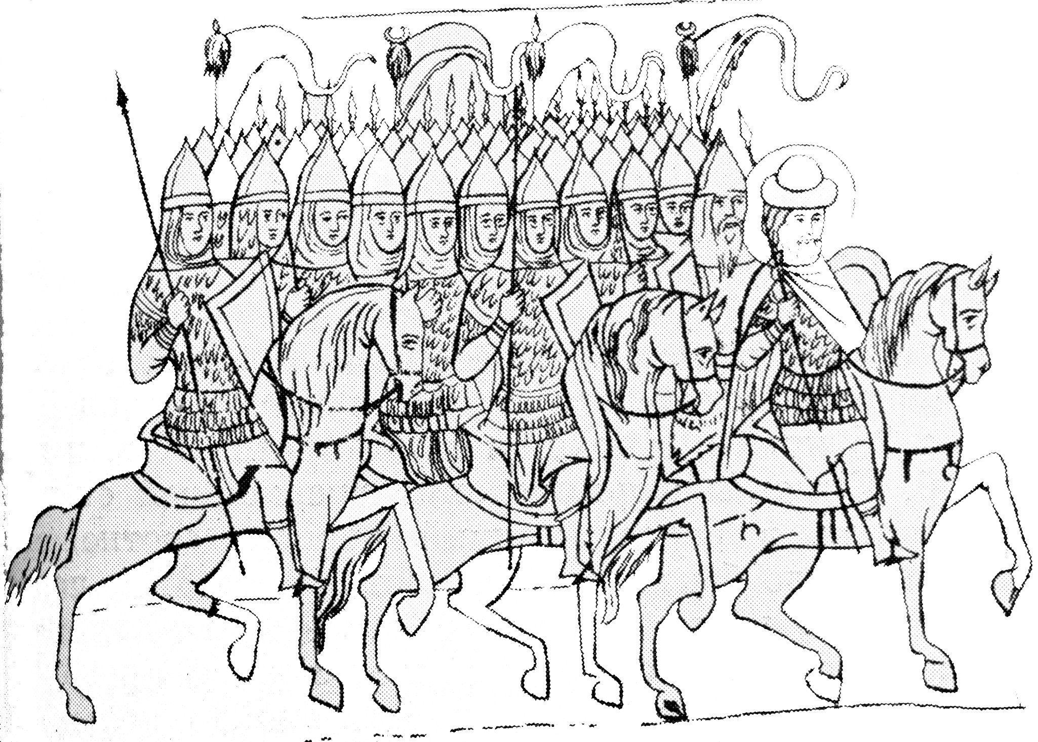 Рисунок эпизода куликовской битвы