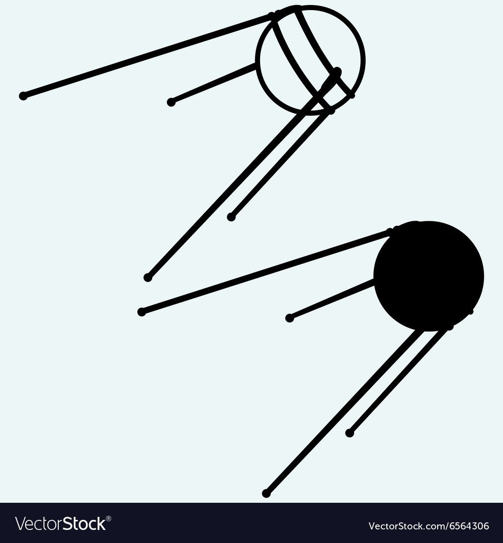 Рисунок первого спутника. Спутник СССР вектор. Спутник рисунок. Схематичное изображение спутника. Первый Спутник земли иллюстрация.