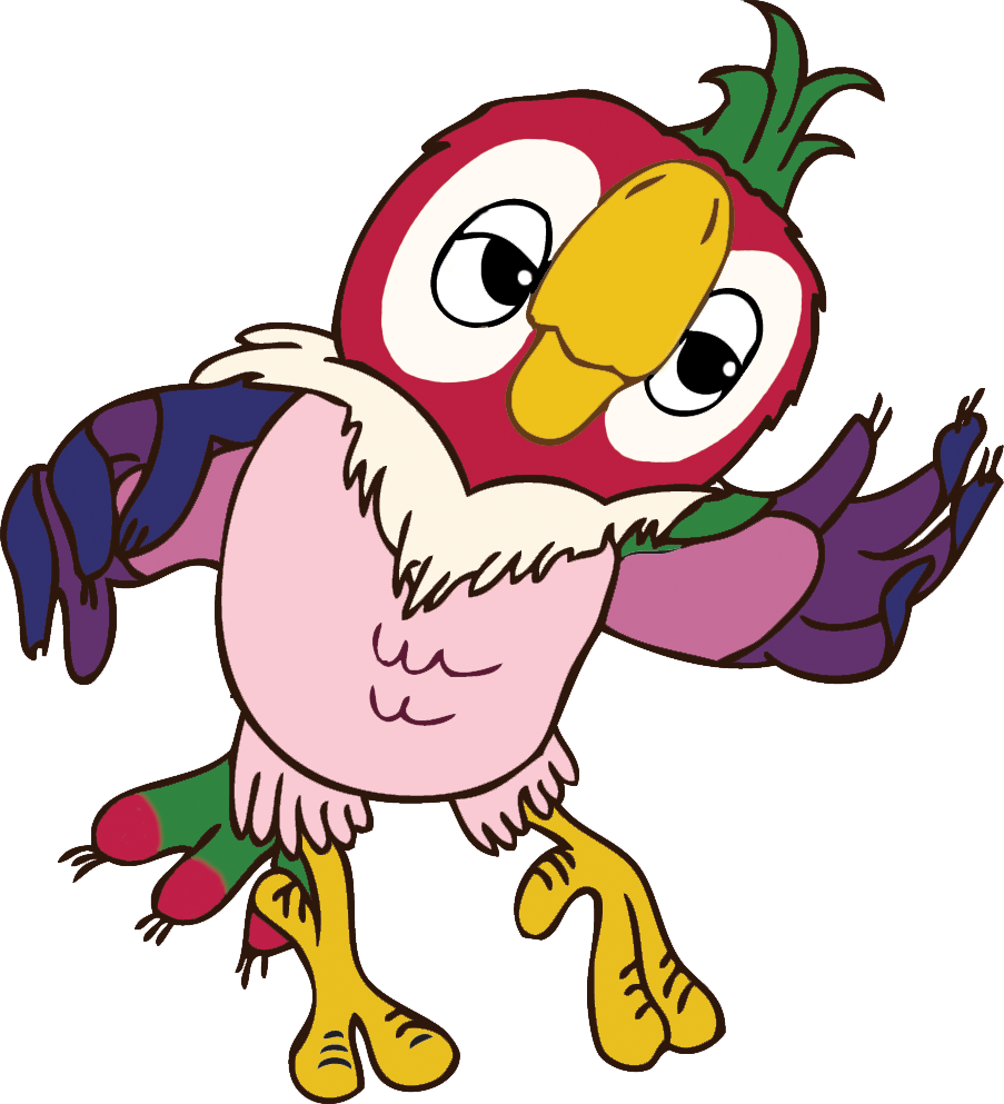 Рисунок попугая кеши