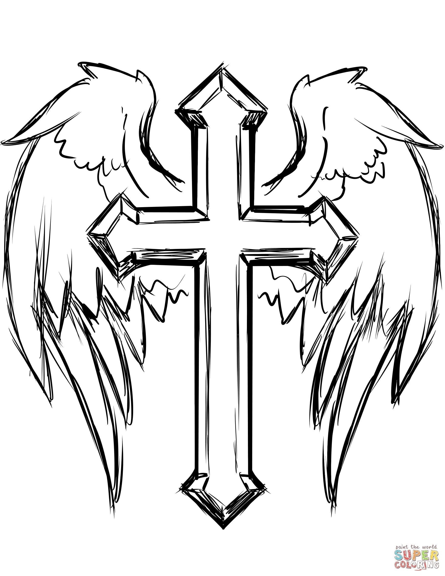 Буква т с крыльями. Крест эскиз. Крест с крыльями тату эскиз. Эскизы крестов. Татуировка крест эскиз.