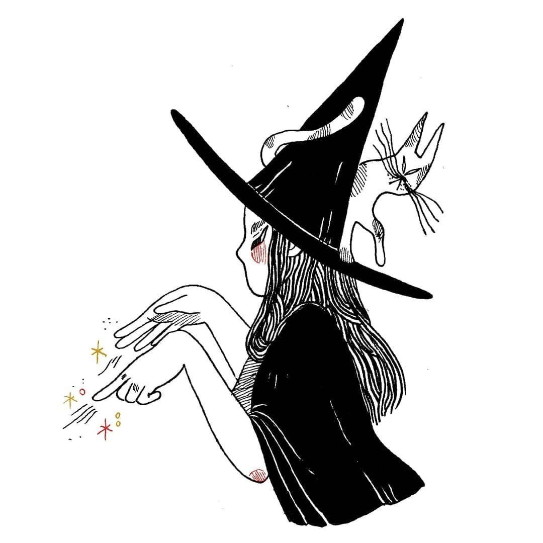 Ведьмина шляпа рисунок