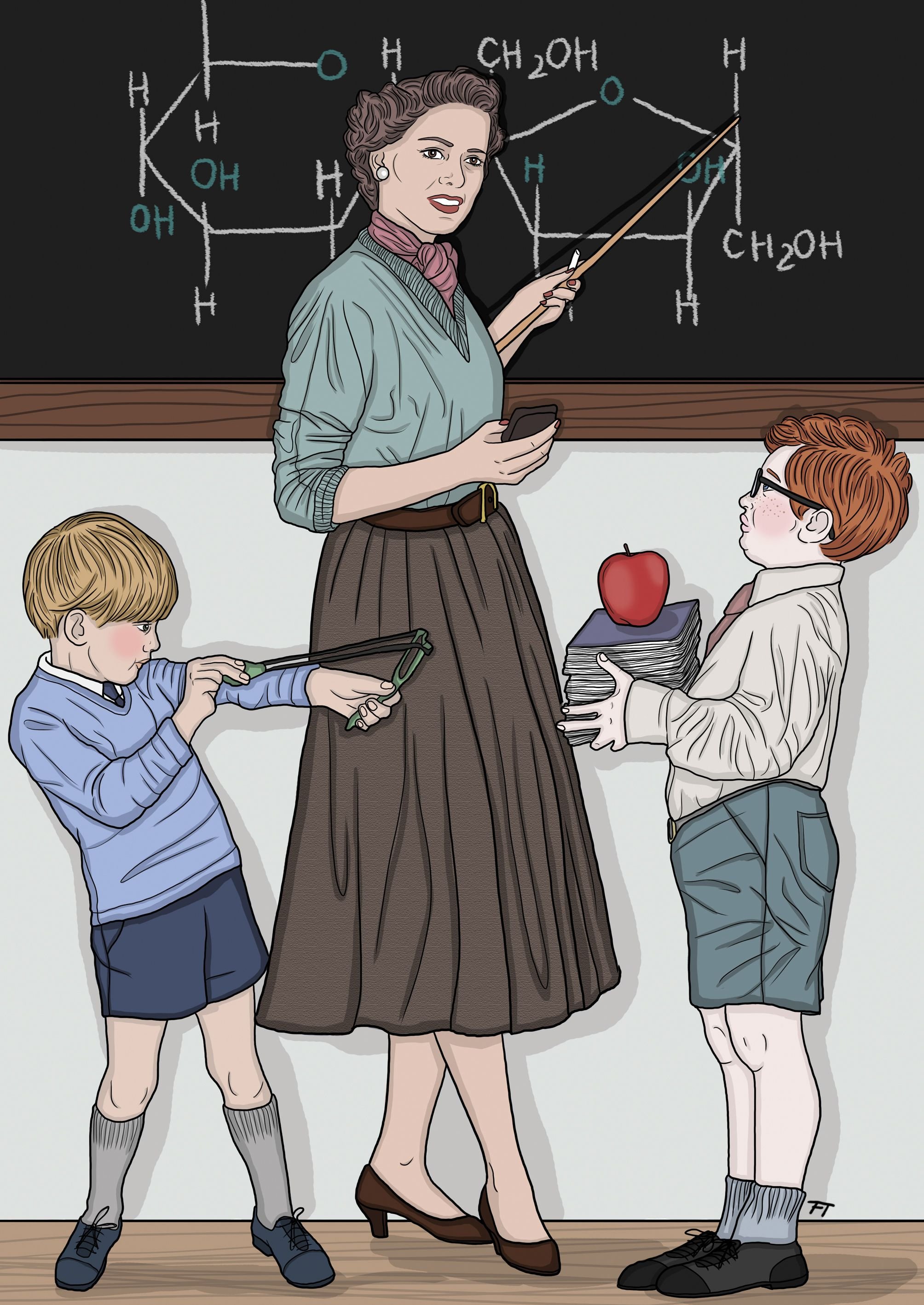 Учительница унижение