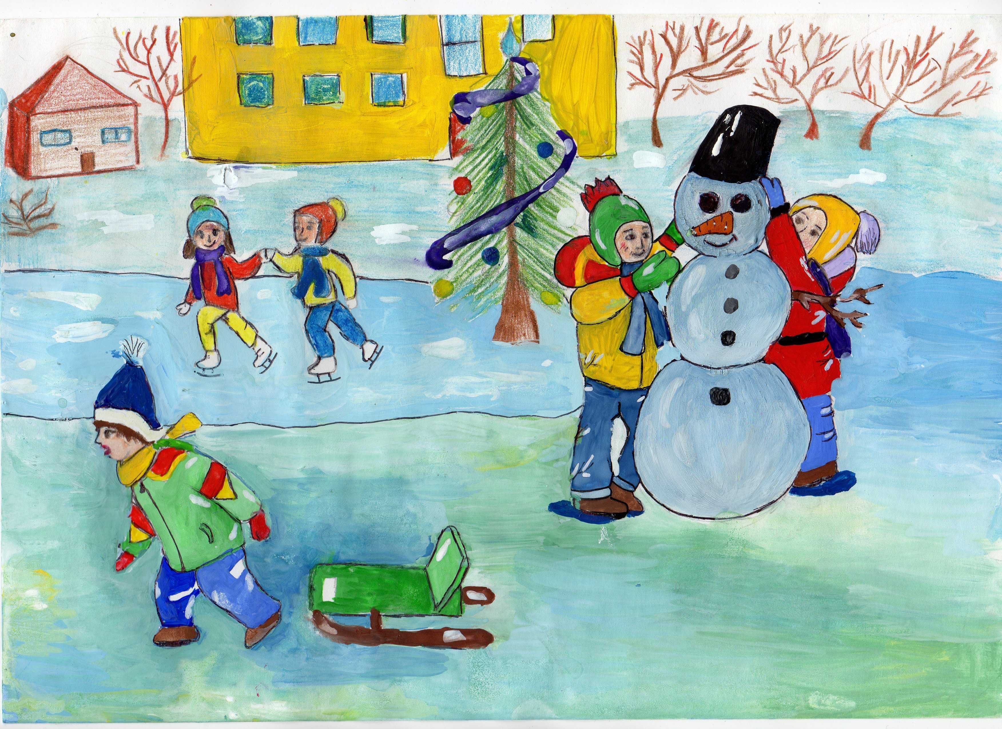 Развлечение 4 класс. Рисование зимние забавы. Рисунок на тему зимние забавы. Зимние забавы рисунок в детский сад. Сюжетное рисование зимние забавы.