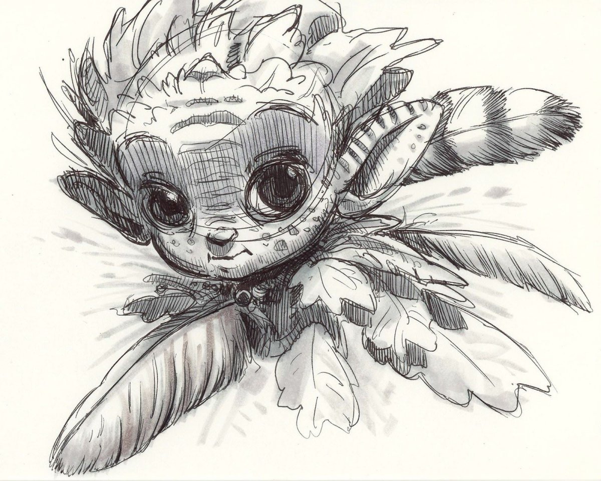 Скетч волшебные существа