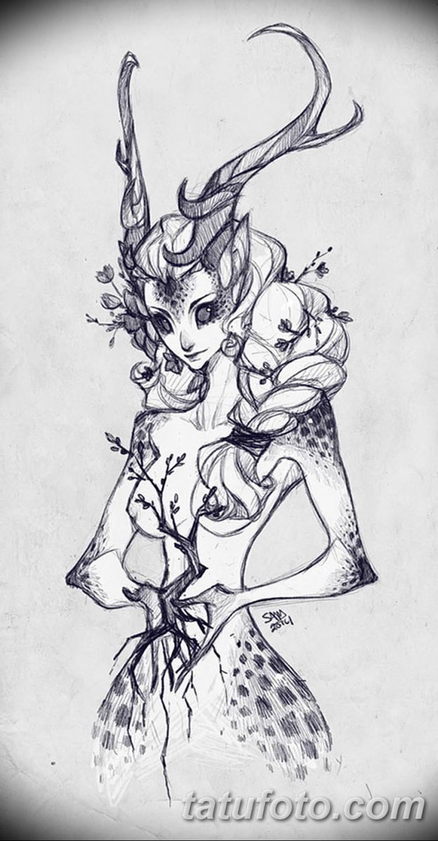 Фэнтези карандашом для срисовки