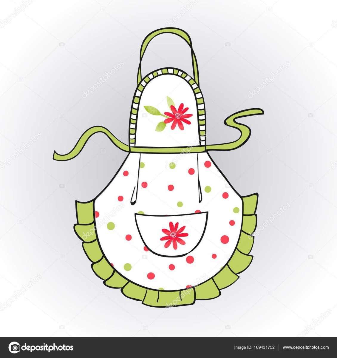 Фартук раскраска