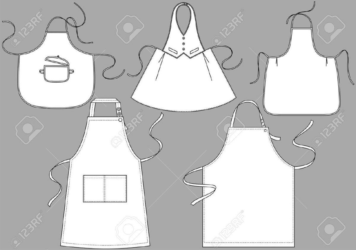 Фартук трафарет для рисования