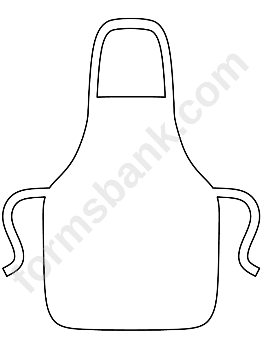 Фартук для раскрашивания в детском саду
