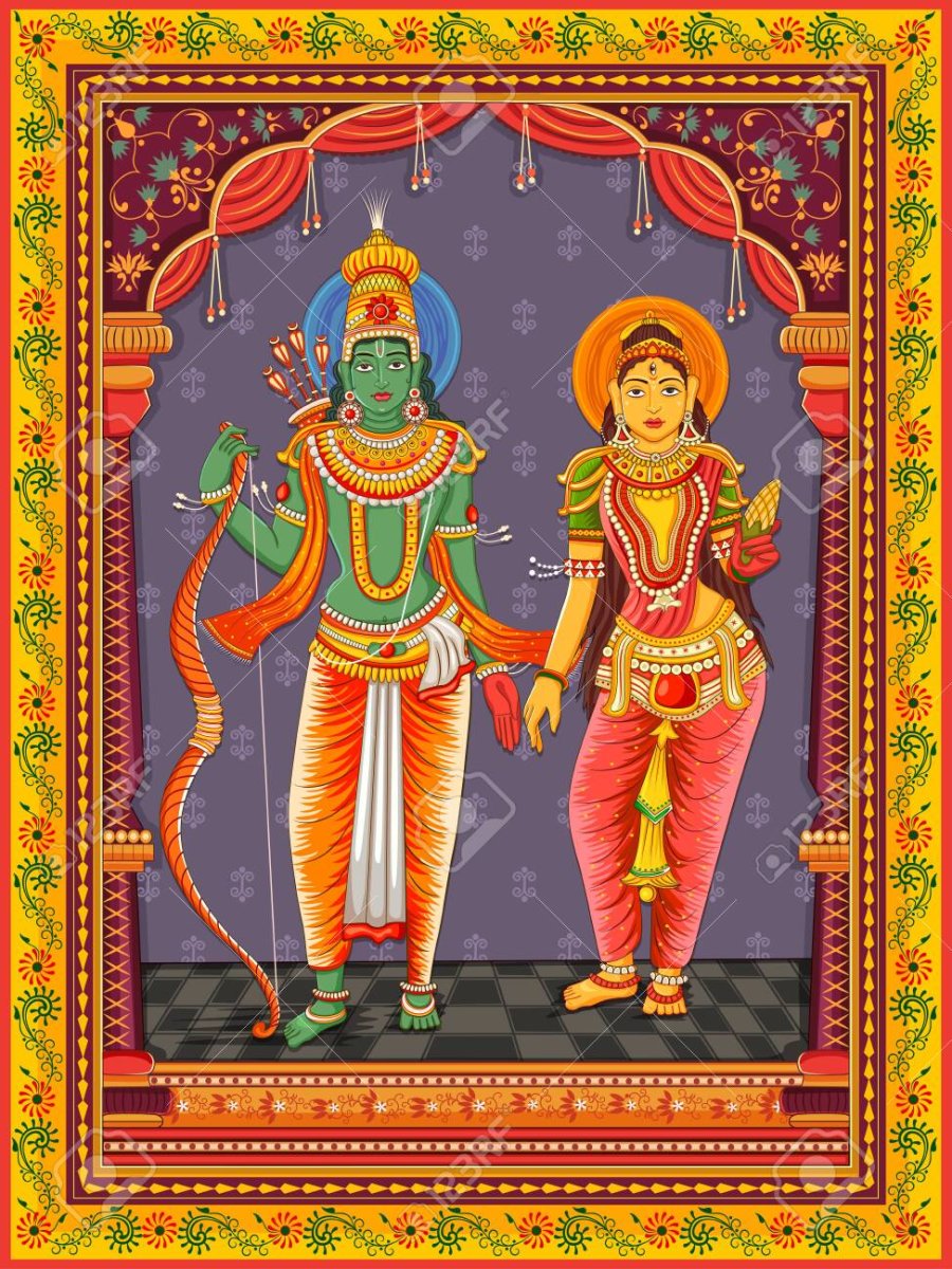 Статуи индийского Бога РАМАСИТА