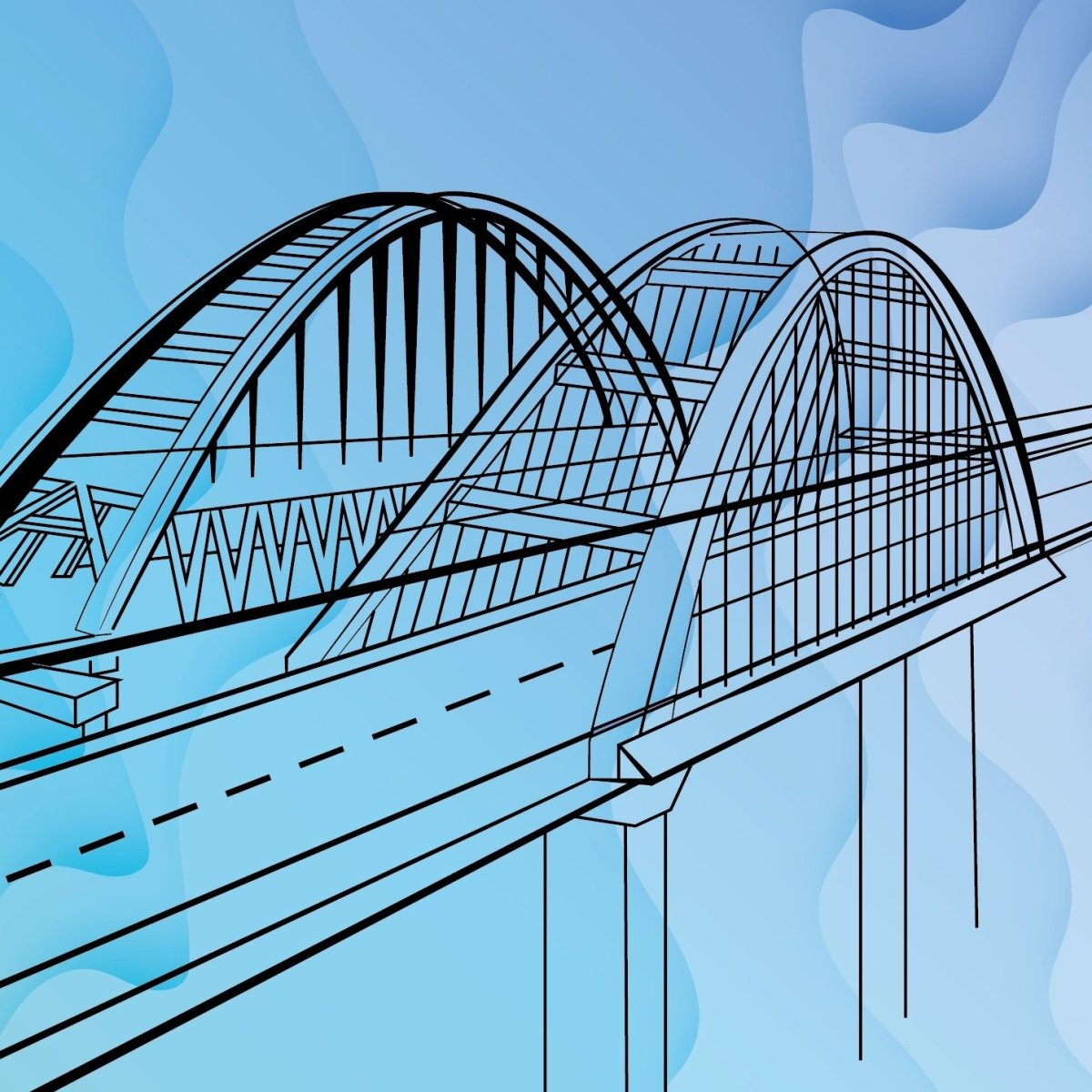 Крымский мост вектор