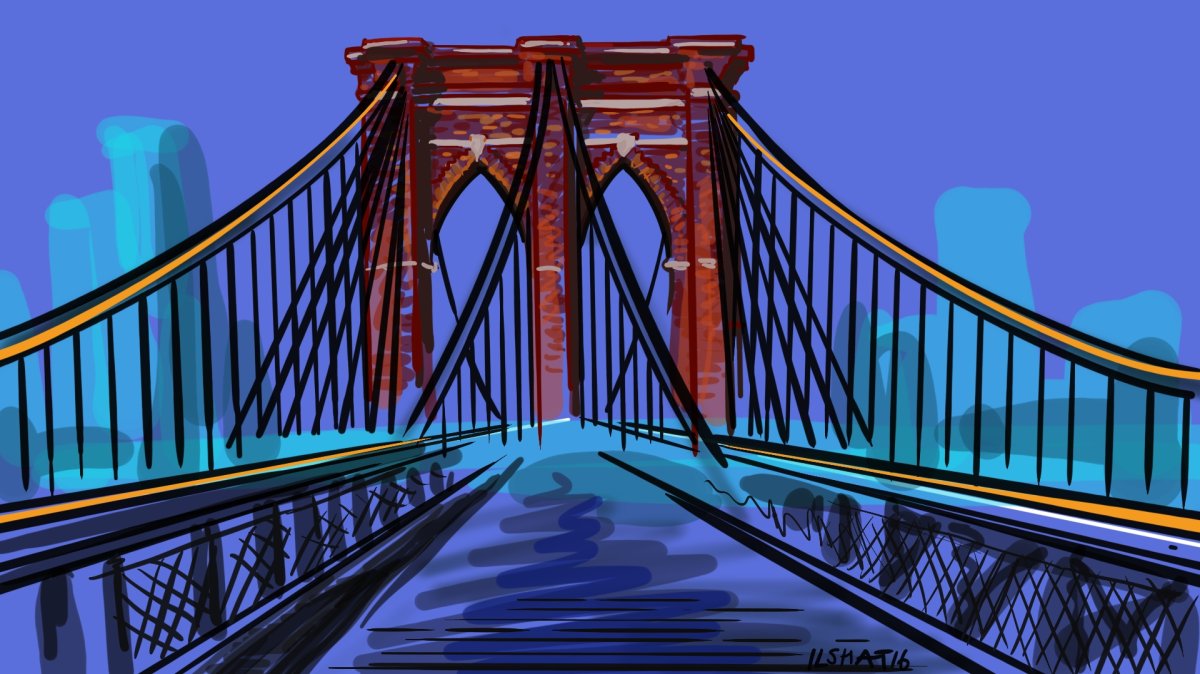 Мостик рисунок