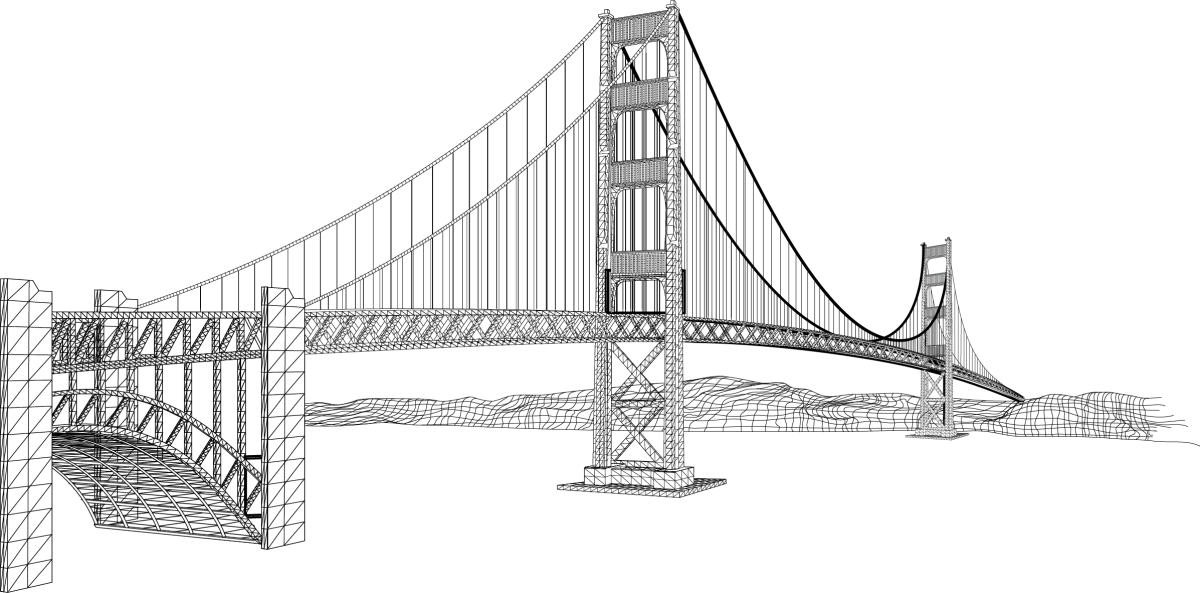 Мост Голден гейт Сан Франциско чертежи
