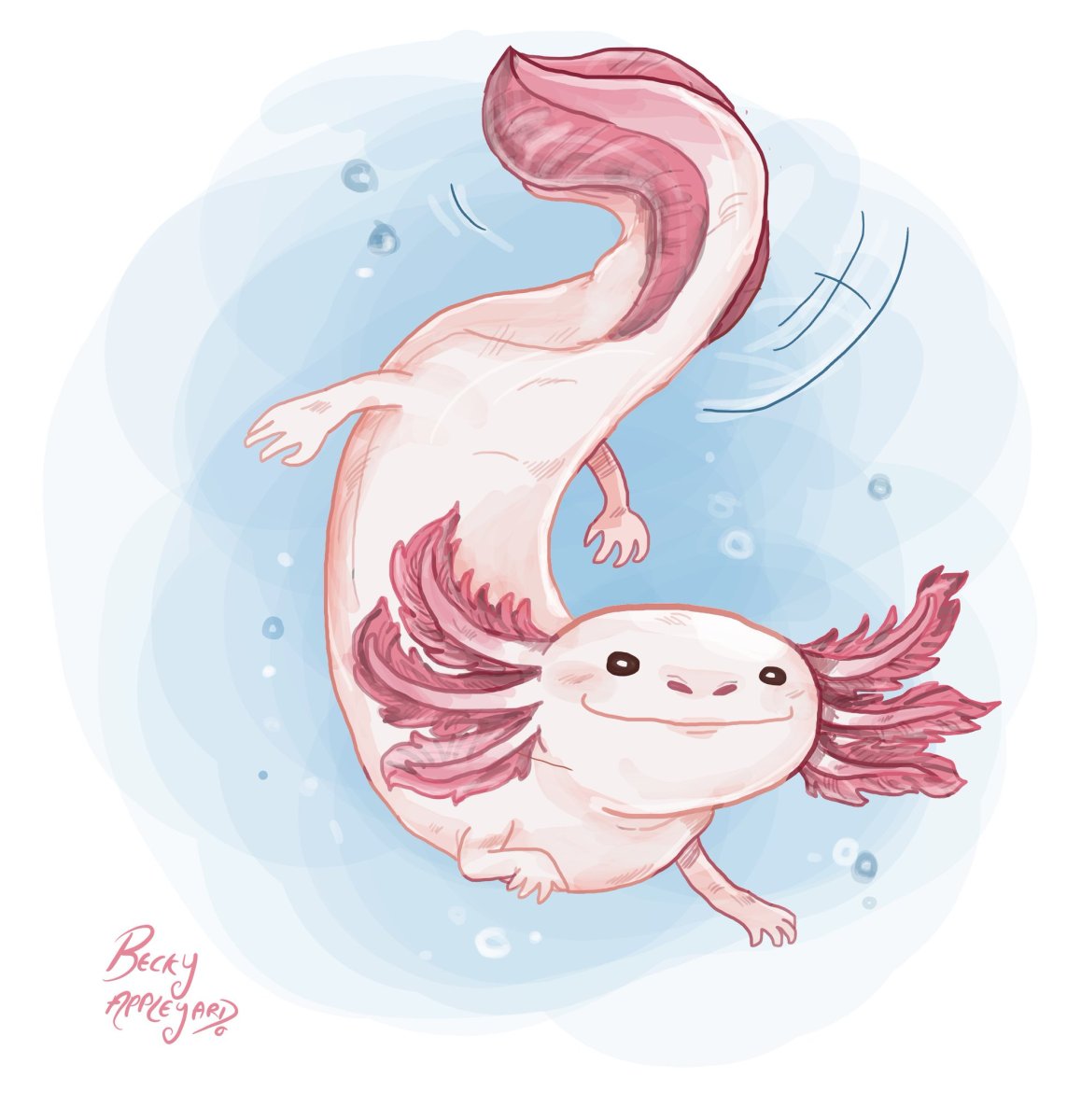 Аксолотль МУТАНТ арт