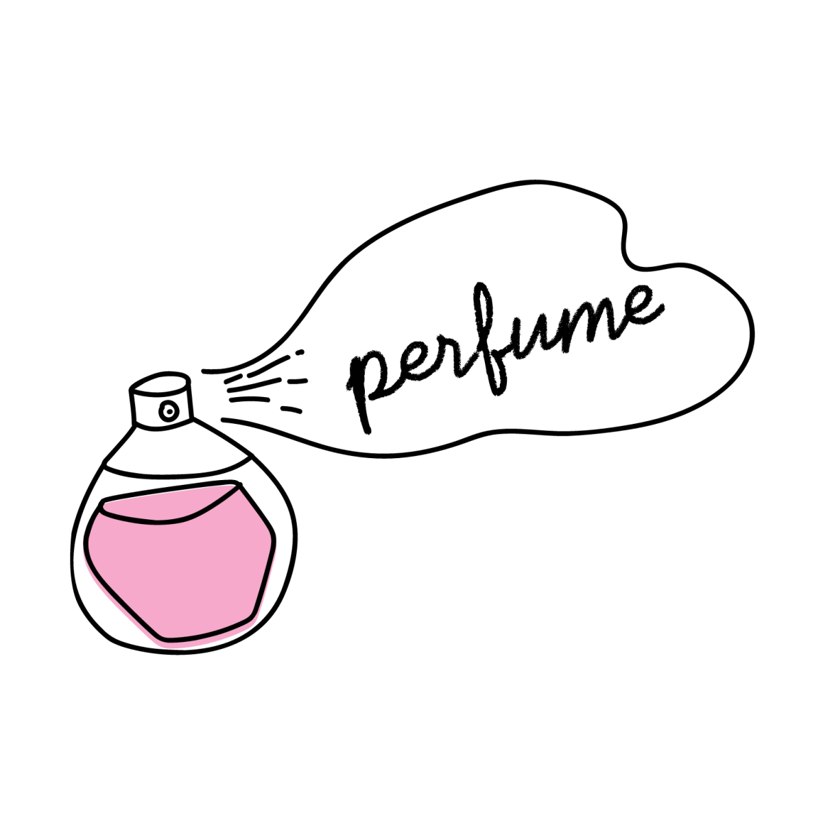 Стилизованный флакон духов