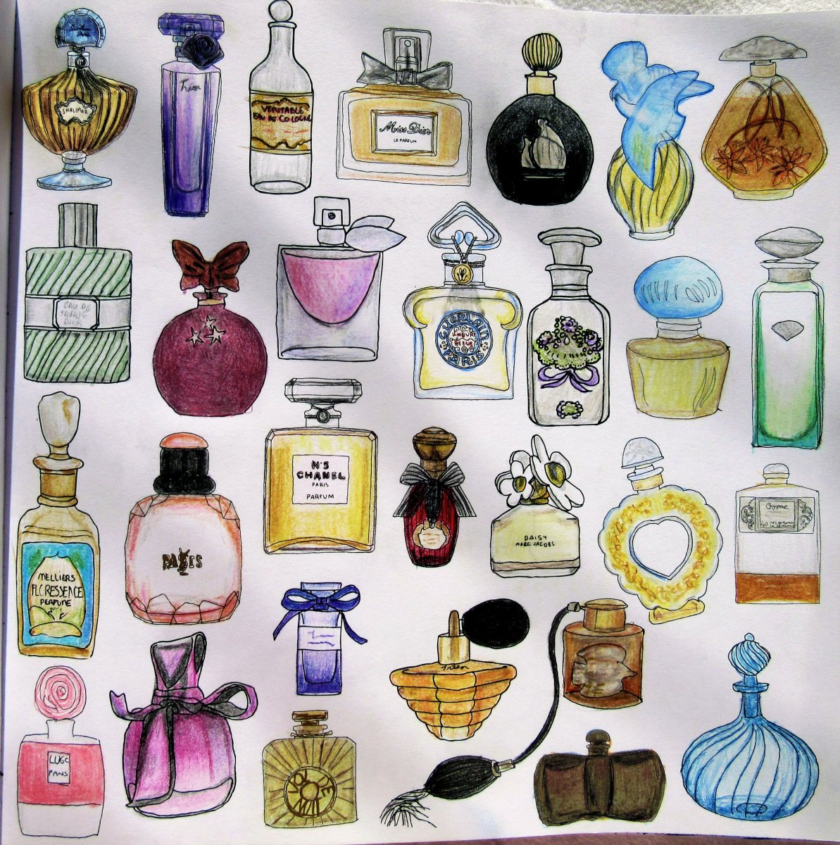 Раскраска духи