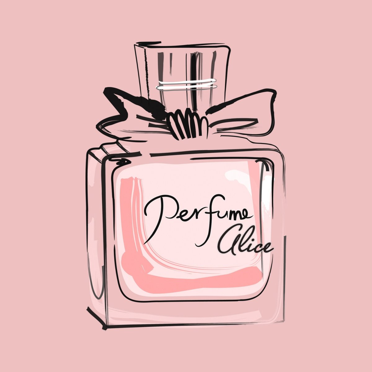 Флакон духов рисунок