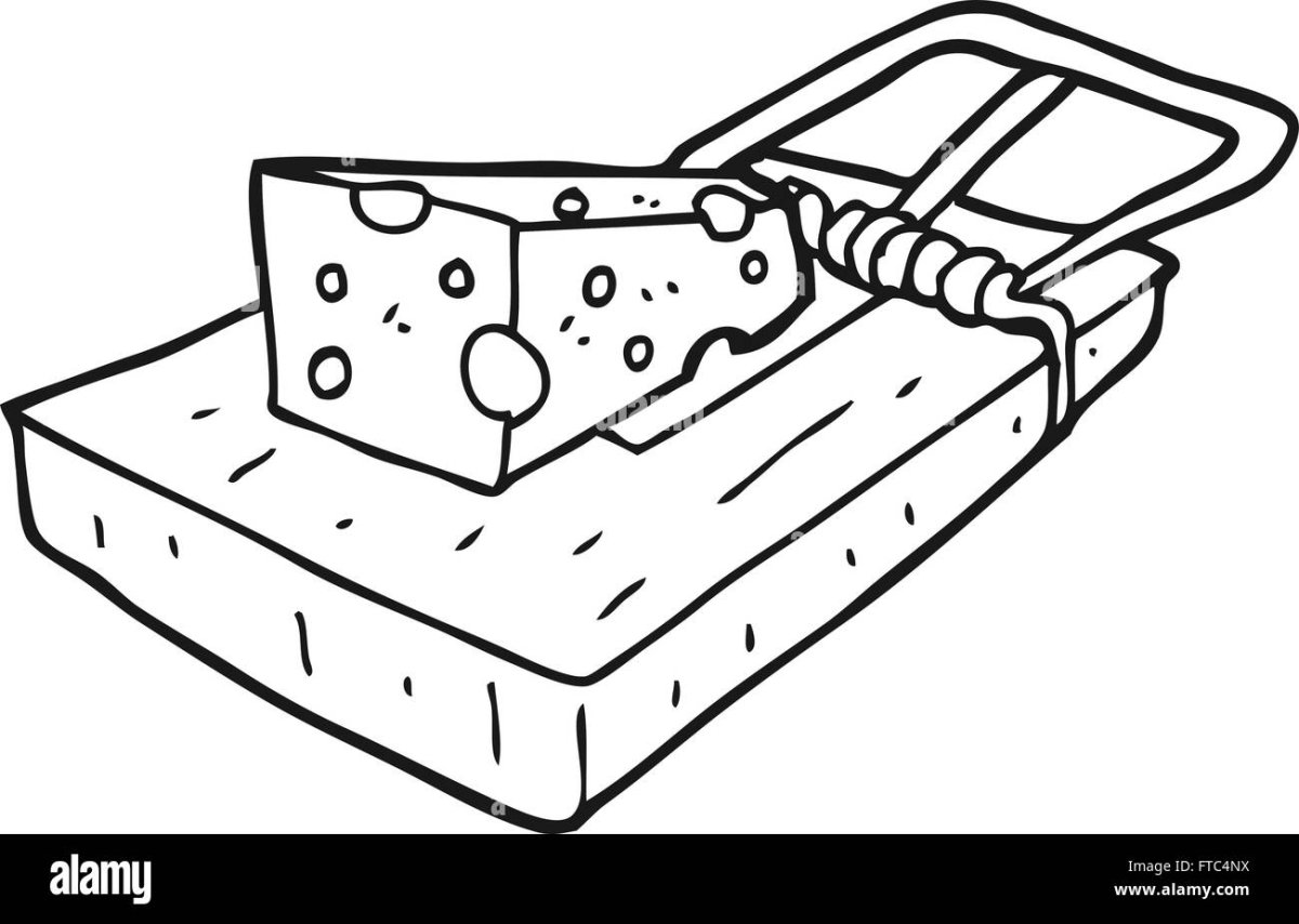 Мышеловка нарисованная