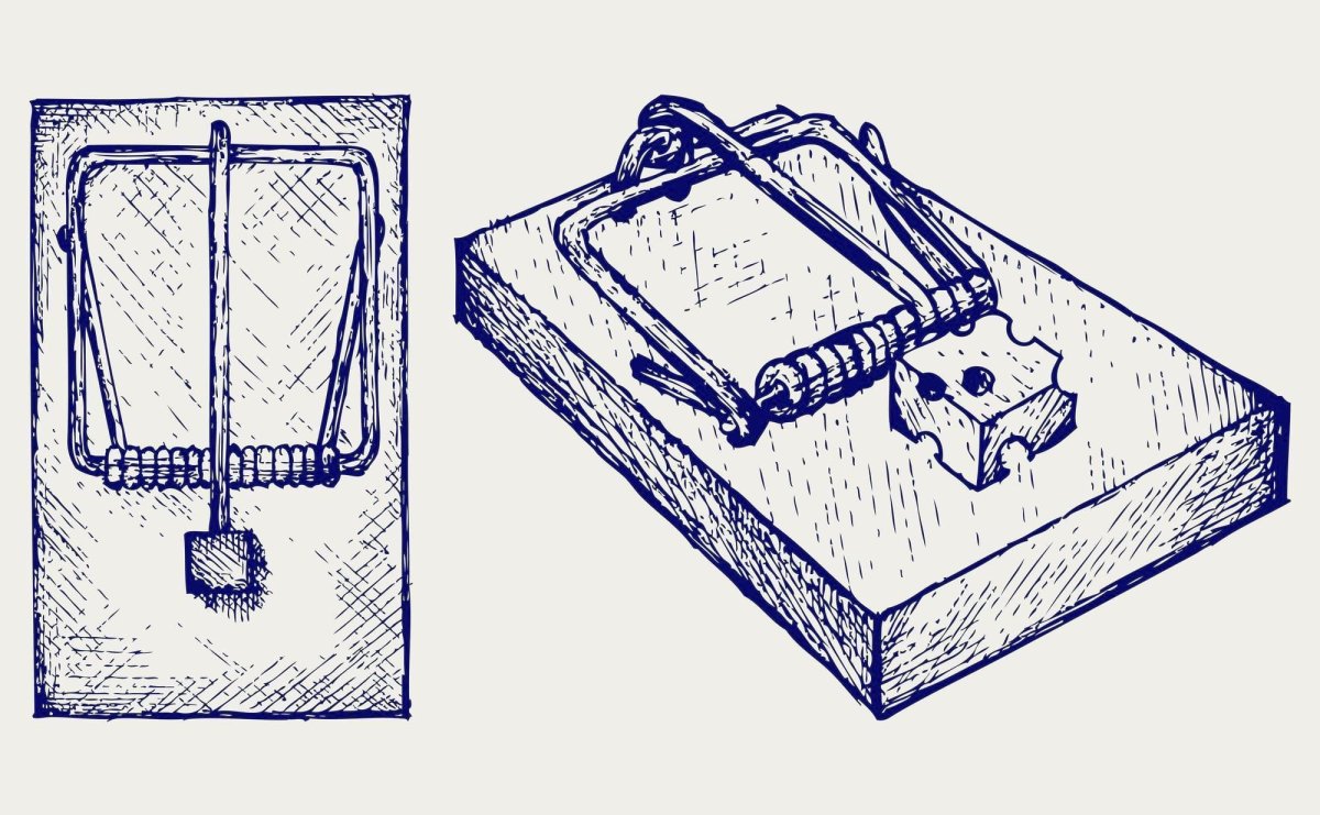 Мышеловка карандашом