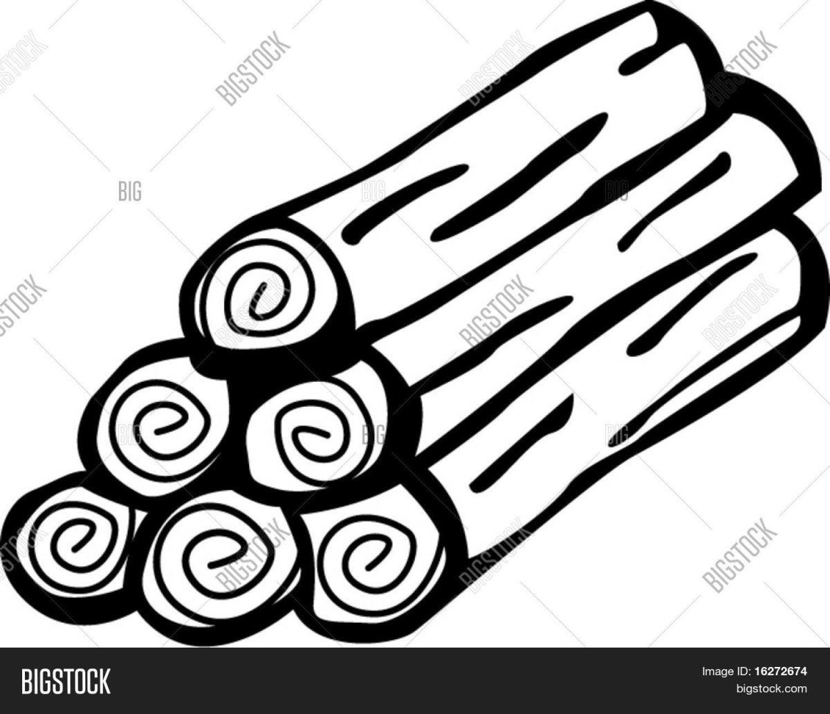 Дрова раскраска