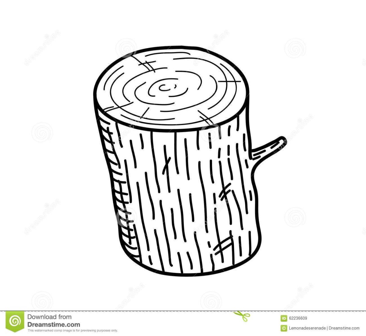 Бревно карандашом