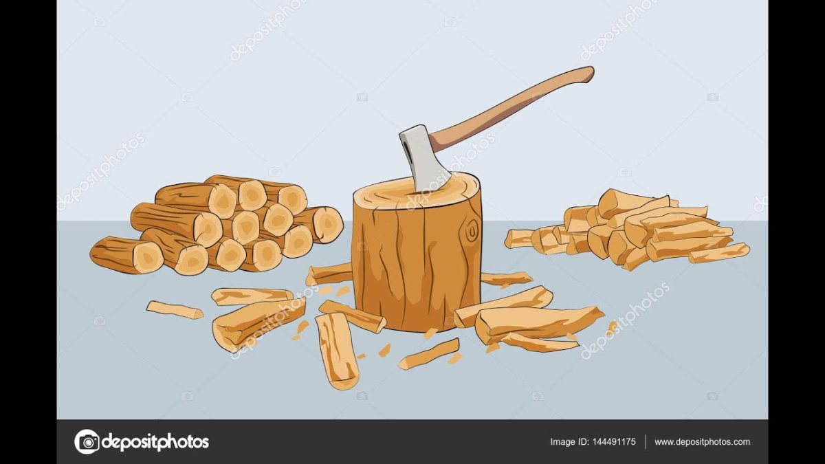 Бревно мультяшное