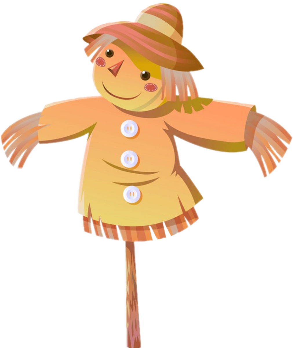 Раскраска чучело огородное