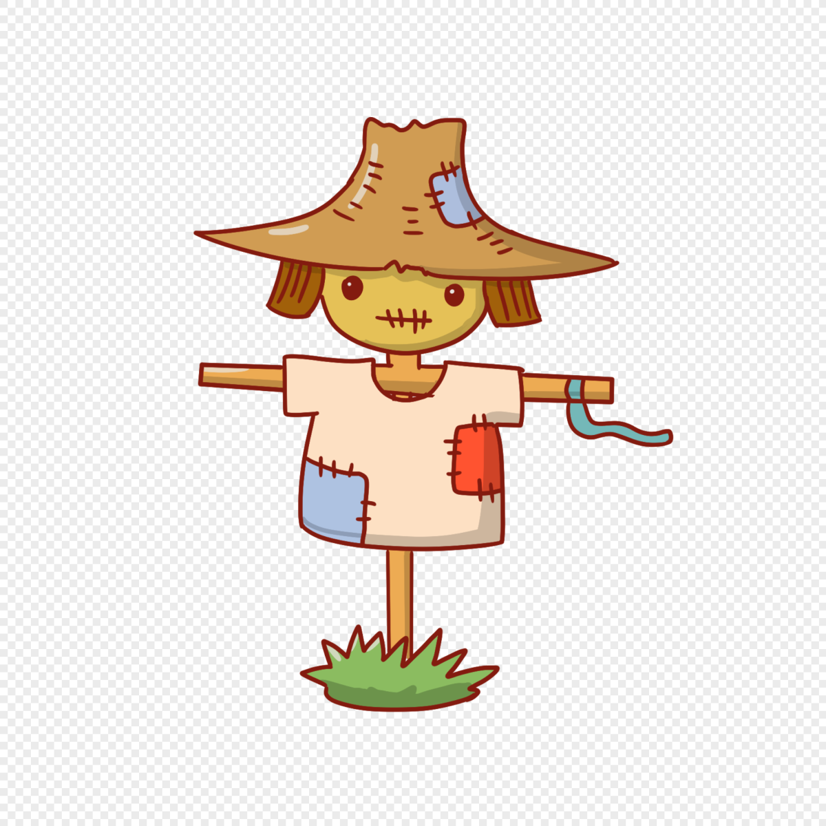 Картинка making a Scarecrow